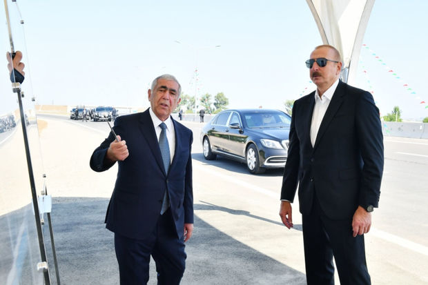 Prezident Bakı-Qazax-Gürcüstan ilə dövlət sərhədi avtomobil yolunun bir hissəsinin açılışında