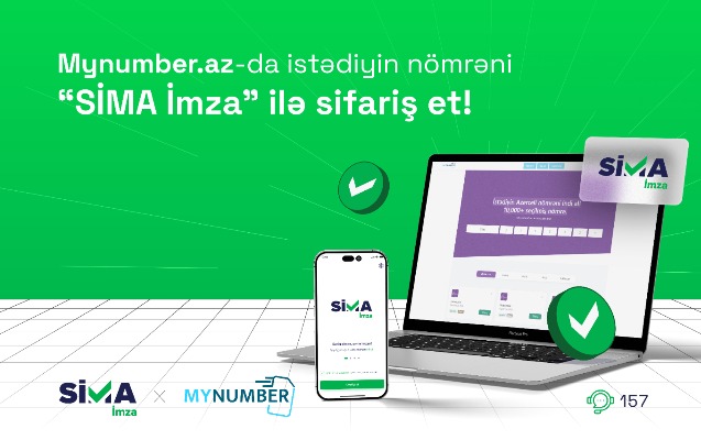 Mynumber.az-da istədiyin nömrəni “SİMA İmza” ilə sifariş et!