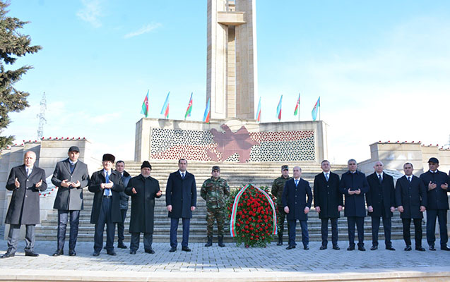 Şamaxıda da anım mərasimi keçirildi - Fotolar