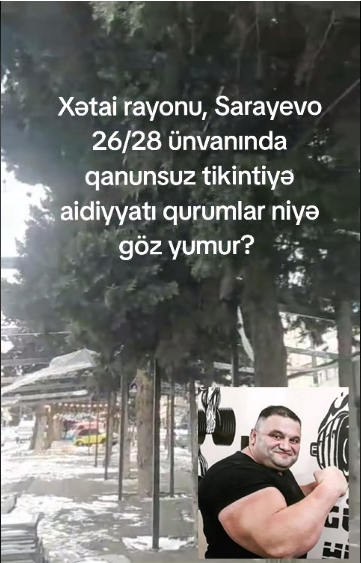 Xətai rayonu, Sarayevo 26/28 ünvanında qanunsuz tikintiyə qurumlar niyə göz yumur? Tikintini inşa edən Şeyx ləqəbli adam kimdir?