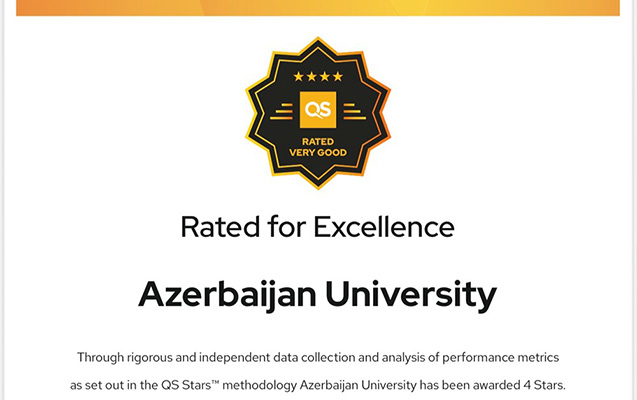 Azərbaycan Universiteti “QS Stars” auditində 4 ulduzla qiymətləndirilib