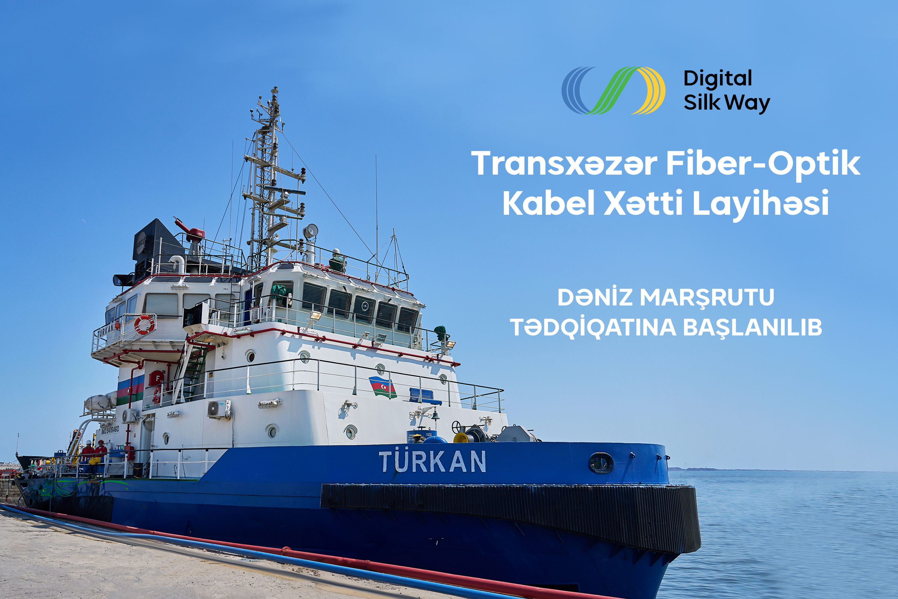 Transxəzər Fiber-Optik Kabel Xətti üzrə dəniz marşrutu tədqiqatına başlanılıb