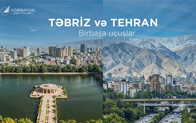 AZAL İranın iki şəhərinə uçuşlara başlayır