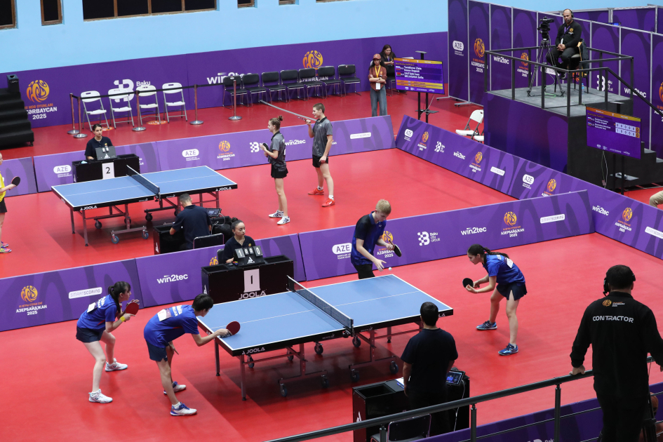 Azərbaycanın stolüstü tennisçiləri gümüş medal qazanıblar - III MDB Oyunları
