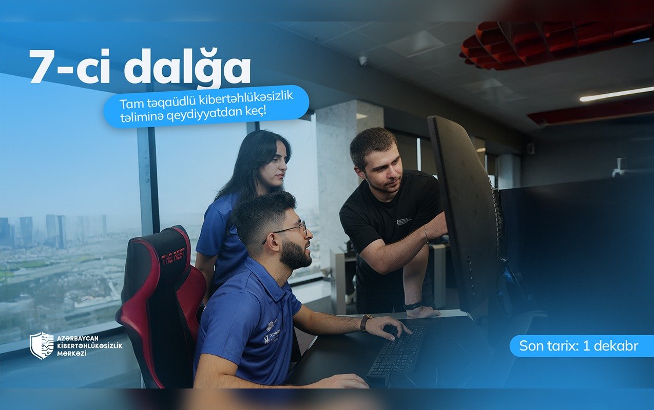 Kibertəhlükəsizlik Mərkəzinin yeni təlim proqramına qeydiyyat başladı