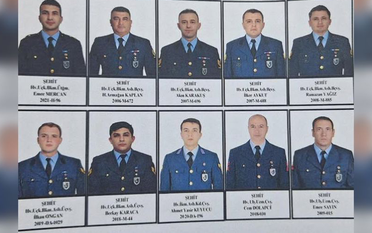 Həlak olan ekipaj üzvlərinin - Fotosu