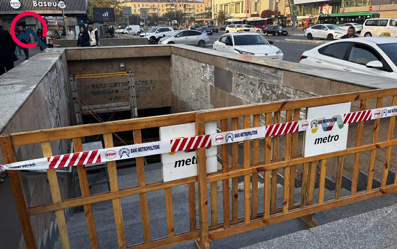 “Nəriman Nərimanov”un çıxışlarından biri bağlandı - Fotolar