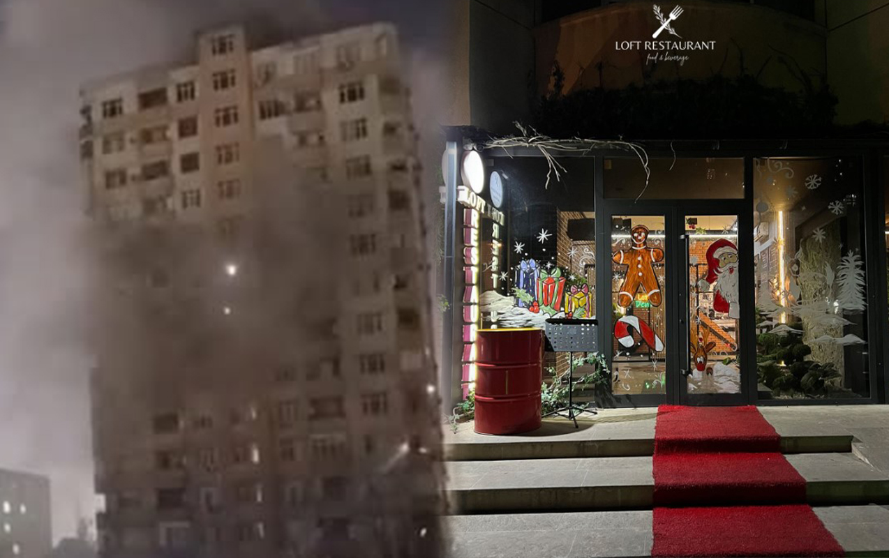 Yanğın anından video paylaşdı - Bu restoranı ittiham etdi