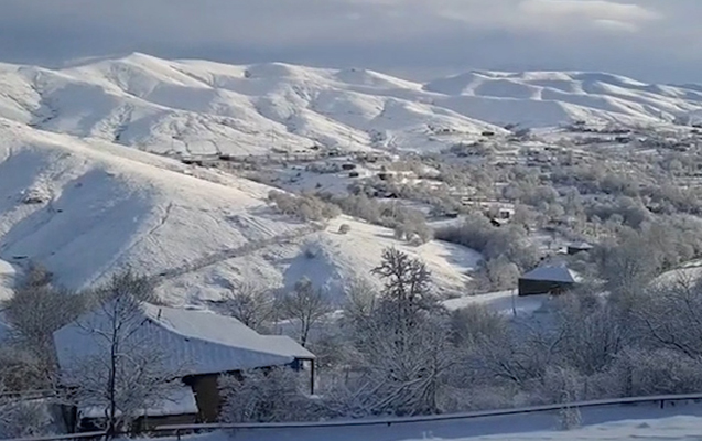 Zaqatalaya qar yağır