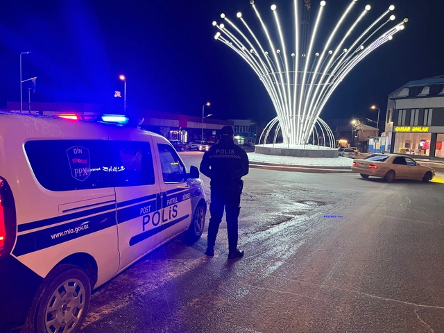 Polis gücləndirilmiş rejimdə xidmət aparır
