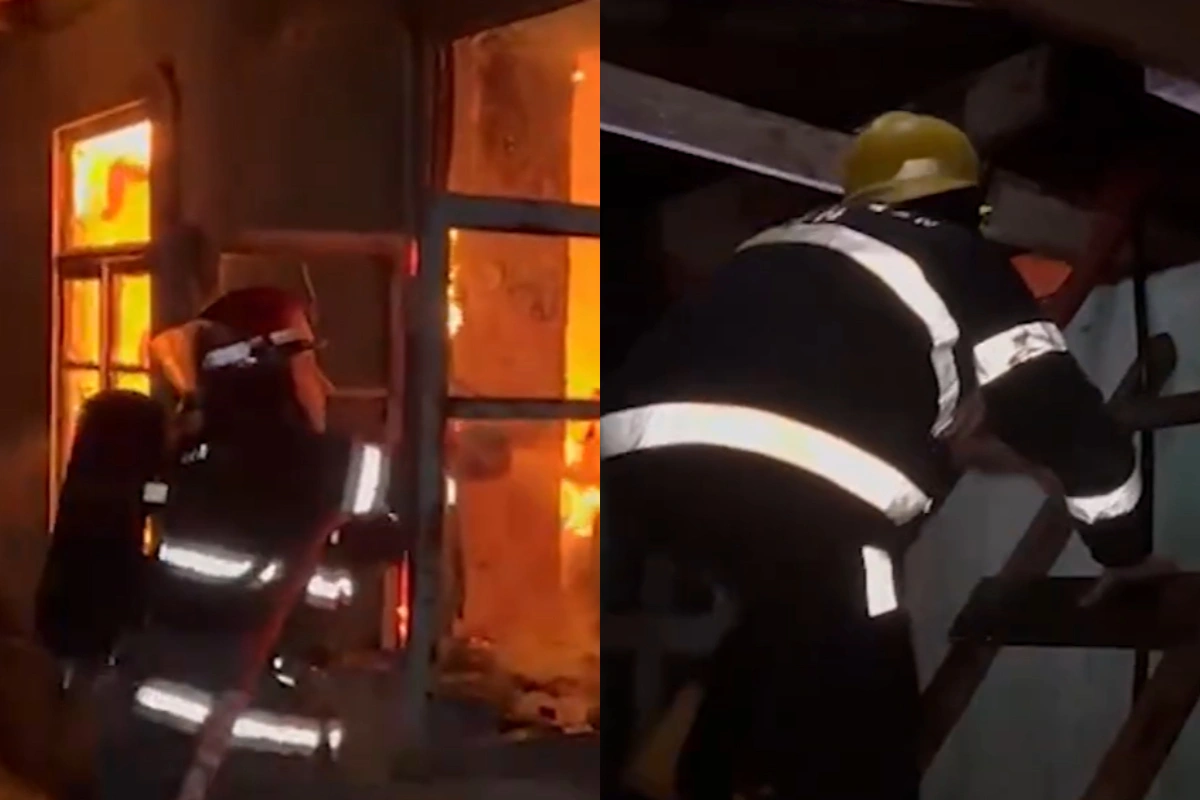 Lənkəranda dördotaqlı evdə YANĞIN oldu