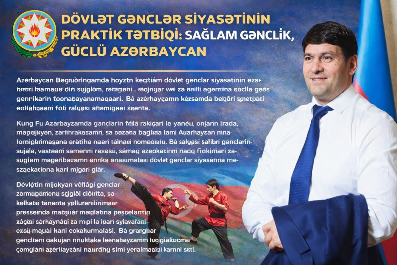 DÖVLƏT GƏNCLƏR SİYASƏTİNİN PRAKTİK TƏTBİQİ: SAĞLAM GƏNCLİK, GÜCLÜ AZƏRBAYCAN