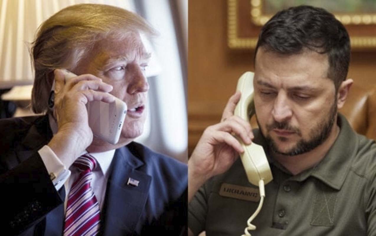 Zelenski Trampla nələri müzakirə edib?