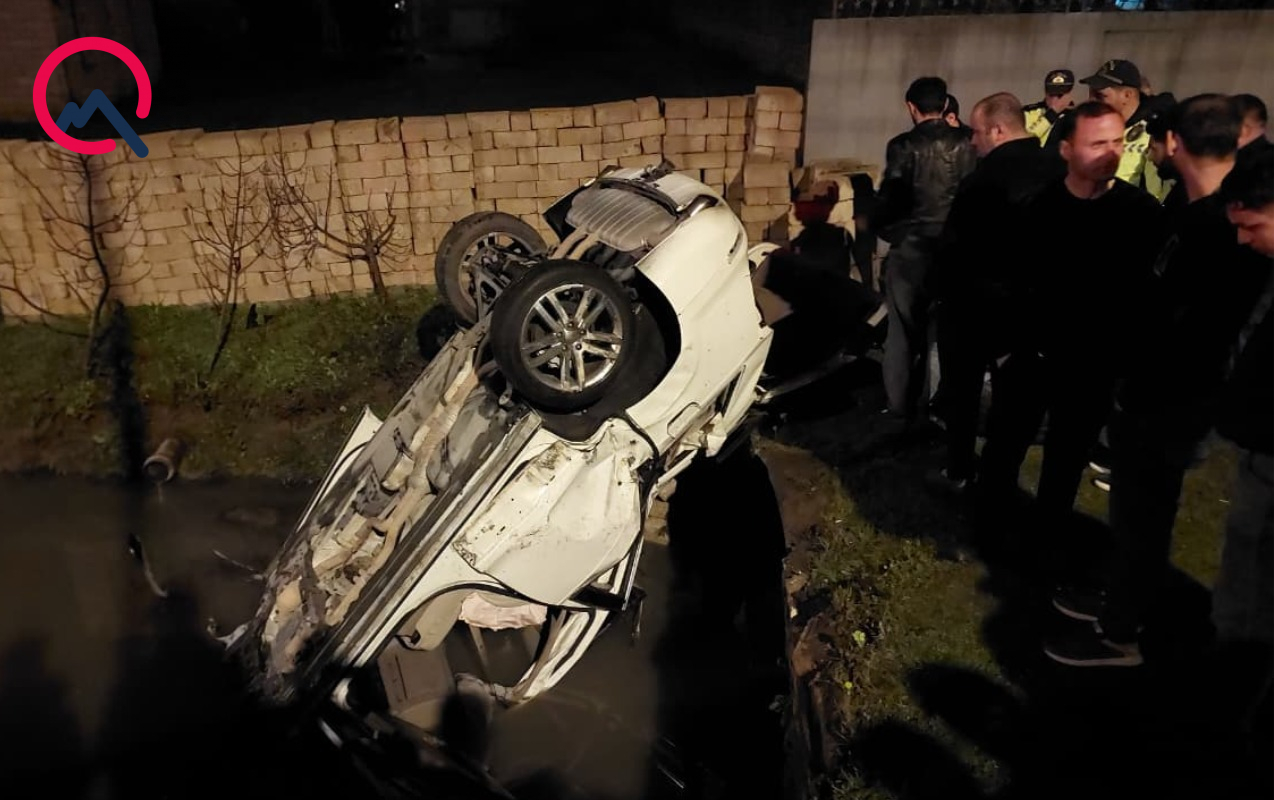 Lənkəranda maşın kanala aşdı - 6 nəfər yaralandı - Yenilənib