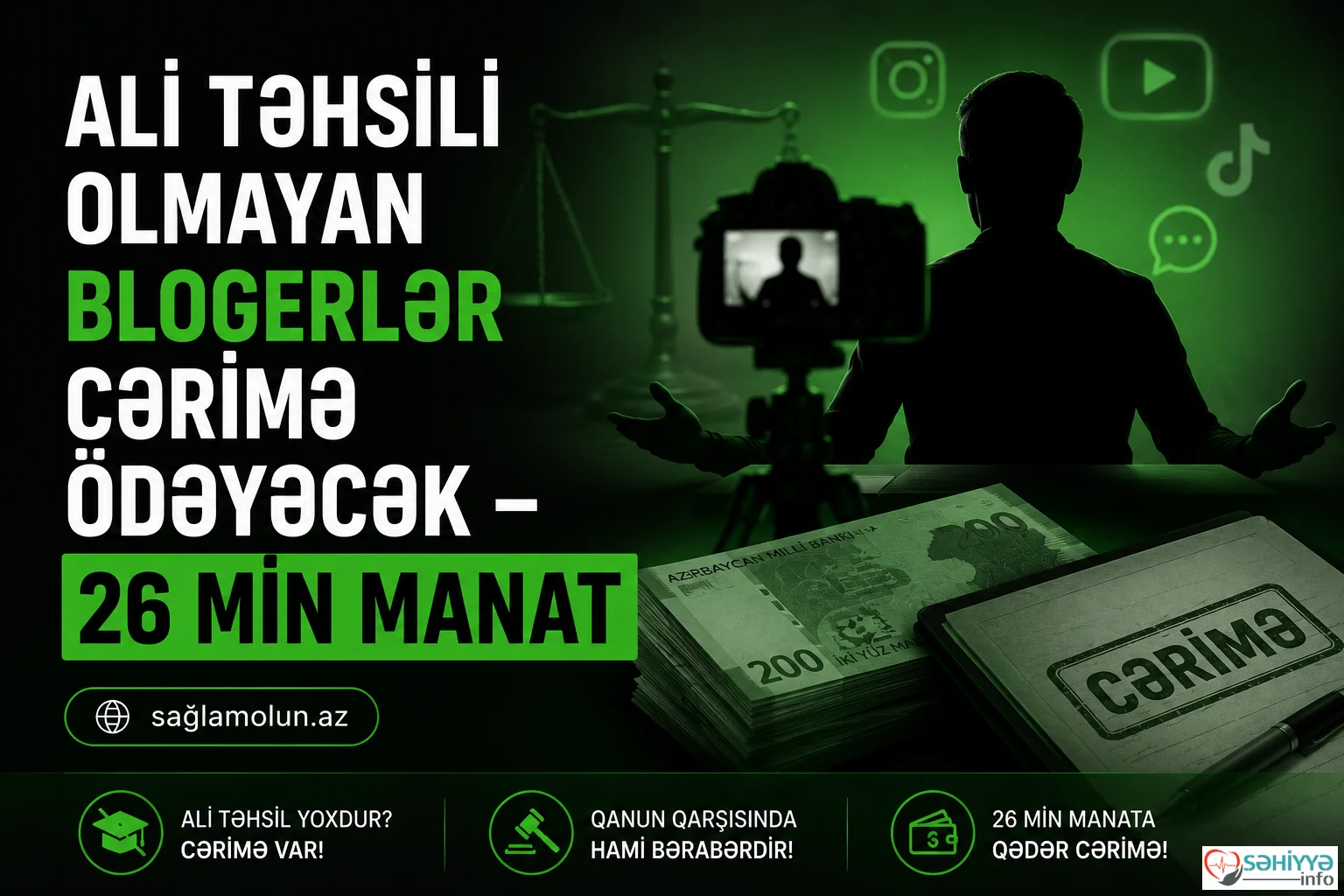 Tibb, hüquq, maliyyə üzrə təhsili olmayan blogerlərə qadağa!