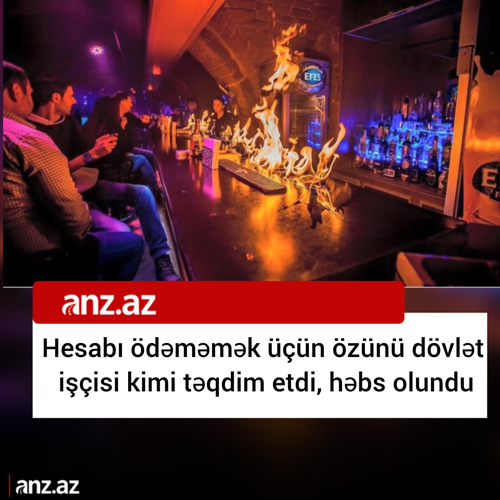 Hesabı ödəməmək üçün özünü dövlət işçisi kimi təqdim etdi, həbs olundu