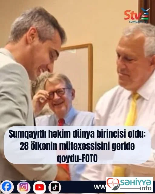 Sumqayıtlı həkimdən beynəlxalq uğur!