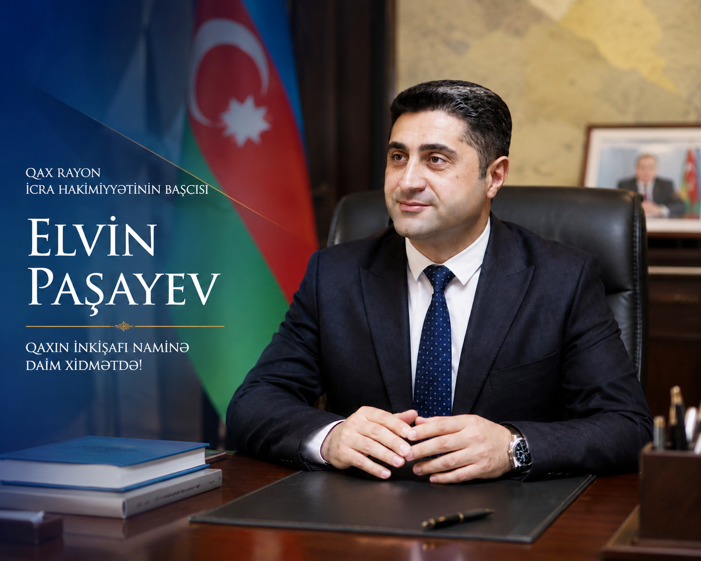 Qaxın inkişafına xidmət edən rəhbər – Elvin Paşayev