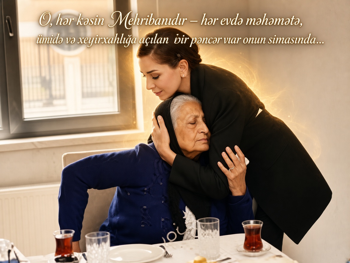 O, hər kəsin Mehribanıdır – hər evdə mərhəmətə, ümidə və xeyirxahlığa açılan bir pəncərə var onun simasında...