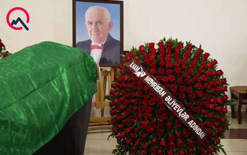 Prezidentlə xanımı vida mərasiminə əklil göndərdi