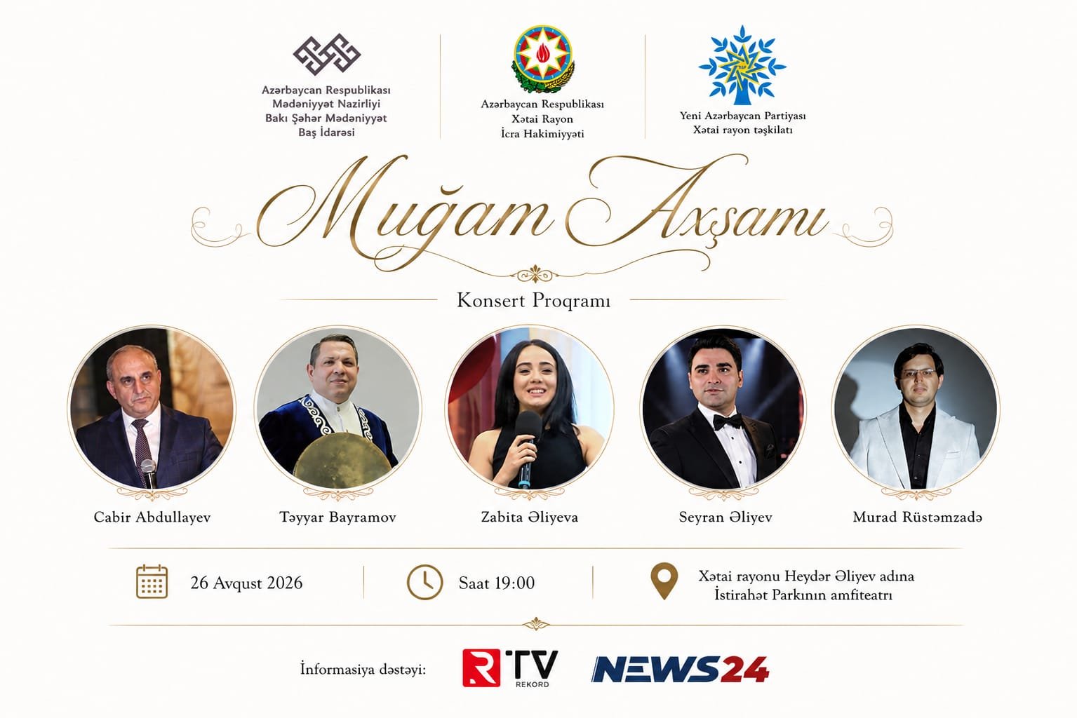 Xətai rayonunda möhtəşəm musiqi gecəsi