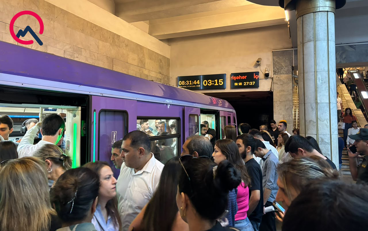 Bakı metrosunda problem - Stansiyalarda izdiham yaranıb - Yenilənib