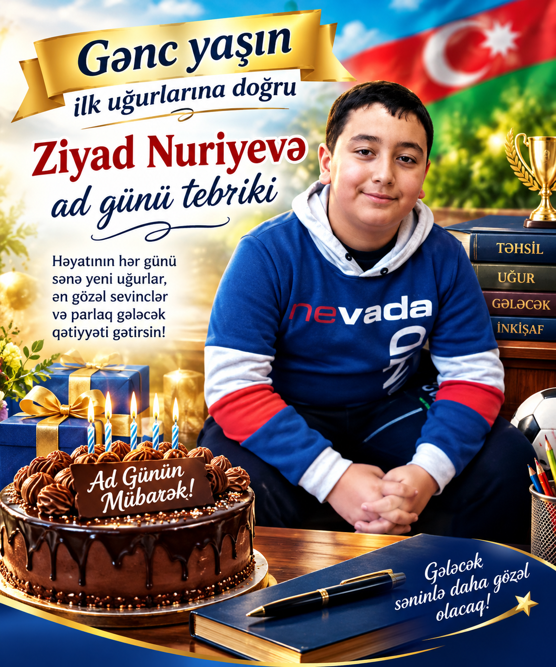 Gənc yaşın ilk uğurlarına doğru – Ziyad Nuriyevə ad günü təbriki